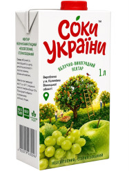 Jablkovo-hroznový nektár 1L Soky Ukrajiny