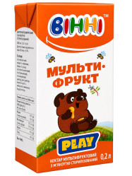 Multifruitový nektár s dužinou 200ml Vinni