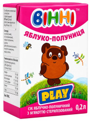 Jablkovo-jahodová šťava 200ml Vinni