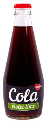 Sýtený nápoj Cola s príchuťou fialky a limetky 0,3L Love is...