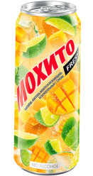 Koktail Mojito Mango Alk. 0 % 0,45 l