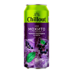Kokteil Mojito Čierna ríbezľa a mäta Alk 0% 0,45l Chillout