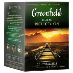 Čierny čaj Rich Ceylon 20×2 g Greenfield
