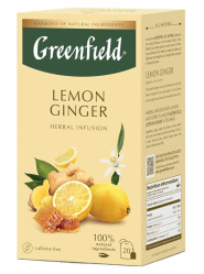 Čaj Lemon Ginger 20×1,5 g Greenfield