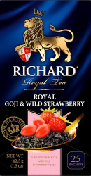 Čaj Royal Goji & Wild Strawberry 25×1,7 g Richard