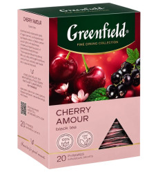 Čierny čaj Cherry Amour 36g 20×1,8g Greenfield