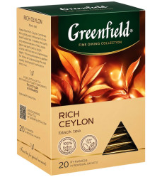 Čierny čaj Rich Ceylon 36g 20×1,8g Greenfield