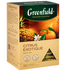Čierny čaj Citrus Exotique 20×1,8g Greenfield