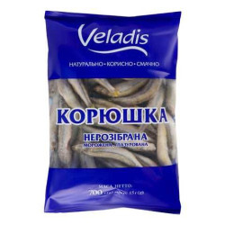Mrazená korjuška nevypitvaná, glazovaná 630g Veladis