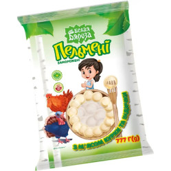 Pelmene s kuracím a krutím mäsom 777g BB