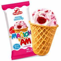 Zmrzlina Malyuk Am s malinovou náplňou 95g Lasunka