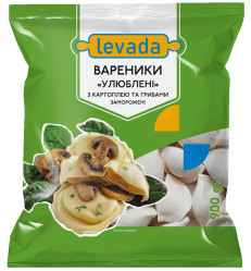 Vareniký so zemiakmi a hubami Lubimye 900g Levada