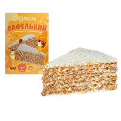 Vaflová torta s náplňou, s príchuťou karamelizovaného kondenzovaného mlieka 180 g mrazená Vatsak