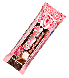 Sladký tvaroh v čokoláde jahoda 38g QR