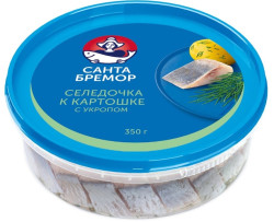 Sleďové filety s kôprom v oleji 350g Santa Bremor 