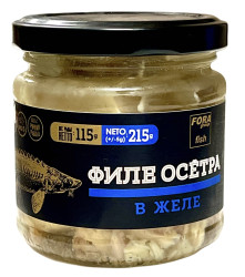 Filety z jesetera v želé 115g Fora Group