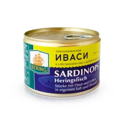 Sardinka Ivasi v pôvodnom stave 245g Bering