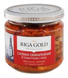 Vyprážaná šprotka v paradajkovej omáčke 175 g RIGA GOLD