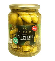 Sterilizované uhorky 680 g (čistá hmotnosť: 340 g) Gustus