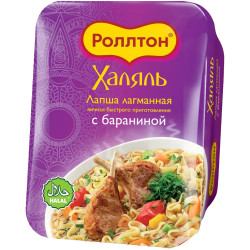 Laghmanské instantné rezance Halal s jahňacím mäsom 90 g Rollton