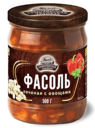 Pečená fazuľa so zeleninou 500g Semilukskaja Trapeza