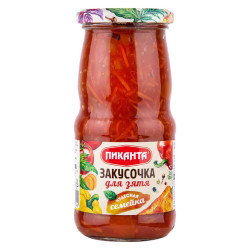 Zeleninová pochúťka „Zakusočka pre zaťa“ 460 g Pikanta