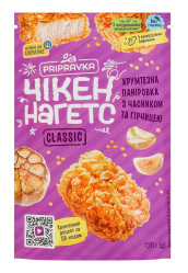 Chrumkavá obaľovacia zmes s cesnakom a horčicou „Chicken Nuggets Classic“ 120g Přípravka