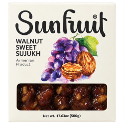 Sladký sudžuk s vlašskými orechmi 500g Sunfruit