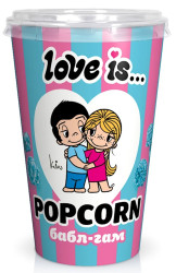 Popcorn s príchuťou Bubble-Gum 120g Love is...