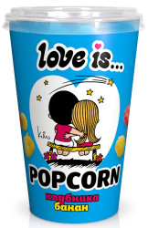 Popcorn s príchuťou banán a jahoda 120g Love is...