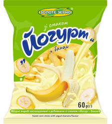 Kukuričné ​​chrumky Jogurt + Banán 60 g Zolote Zerno