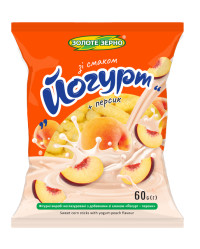 Kukuričné chrumky Jogurt + broskyňa 60 g Zolote Zerno