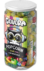 Popcorn s príchuťou Ovocný mix 160 g Sovora