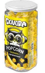Popcorn s príchuťou banánu 160 g Sovora