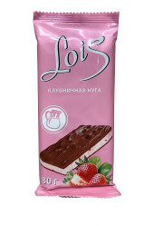 Čokoláda s jahodovým nugátom 80g Lois