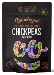 Pražený cícer v čokoláde s ovocnou príchuťou 150g Roundooze