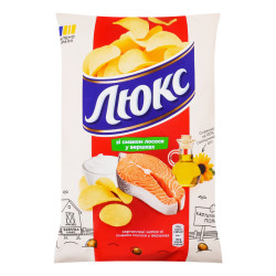 Zemiakové lupienky s príchuťou lososa v smotane 125 g LUX