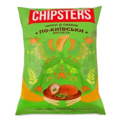 Zemiakové čipsy s príchuťou Kyjevská kotleta 100g CHIPSTERS