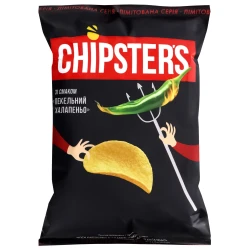 Zemiakové čipsy s príchuťou pekelný jalapeño 120 g CHIPSTERS