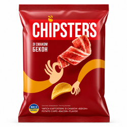 Čipsy s príchuťou slaniny 100g CHIPSTERS