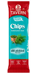 Zemiakové chipsy s príchuťou nakladaného kôpru 60g Flint Tavern