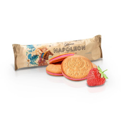 Sušienky-sandwich s jahodovou náplňou Napoleon 240 g Grona
