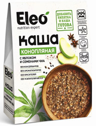 Konopná kaša s jablkom a chia semienkami 200g Eleo