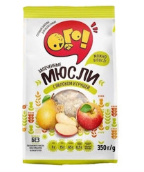 Zapečené müsli s jablkom a hruškou 350 g Ogo!