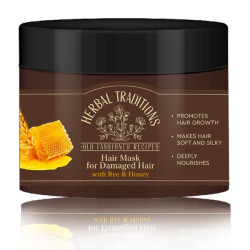 Maska na poškodené vlasy Raž a med 300ml Herbal Traditions