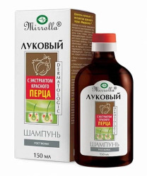 Cibuľový šampón s červenou paprikou 150ml Mirolla