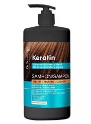Regeneračný a hydratačný šampón pre lámavé vlasy Keratin 1 l Dr. Santé