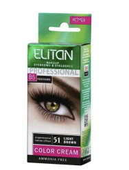Farba na obočie tmavohnedá 5 ml Elitan