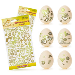 Veľkonočné samolepiace vzory na vajíčka Biblejnyje