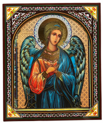 Ikona drevená Angel Khranitel'  15x18cm v puzdre